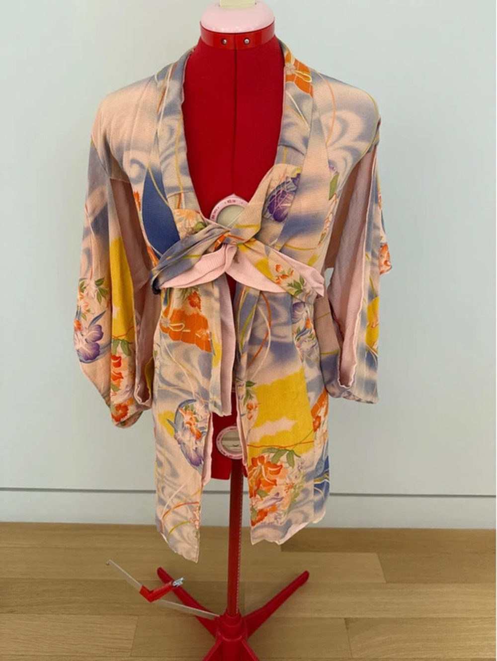 Vintage Silk Pink Kimono